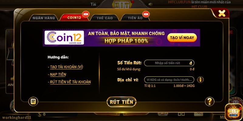 Các lỗi cơ bản rút tiền Hitclub